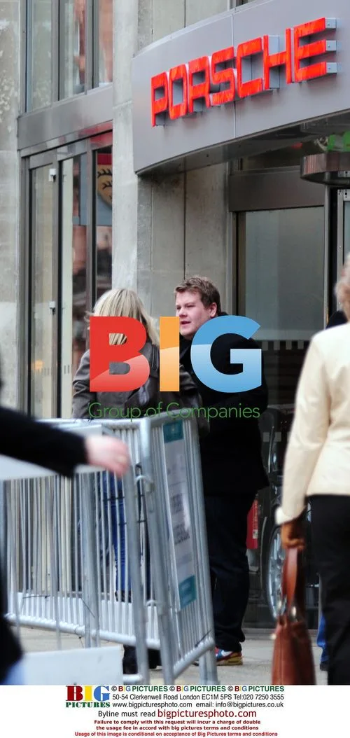 James Corden Shopping at Porsche