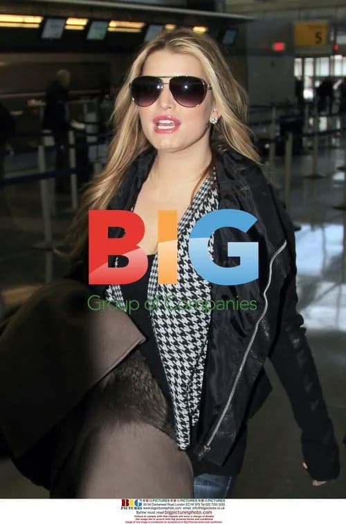 Jessica Simpson at JFK Airport