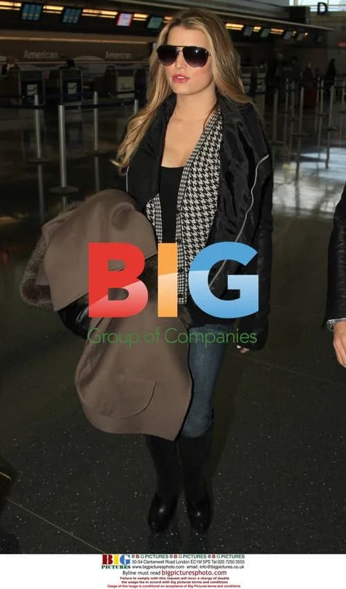 Jessica Simpson at JFK Airport