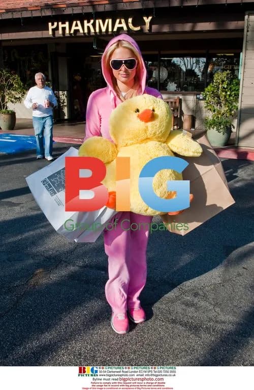 Paris Hilton with Giant Chick Toy