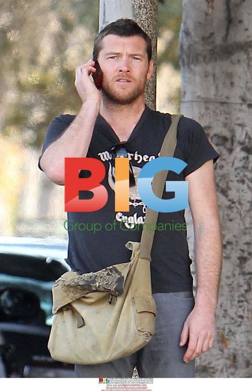 Sam Worthington Chatting in Beverly Hills