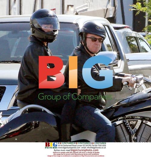 Tom Arnold and Friend on Motorbike