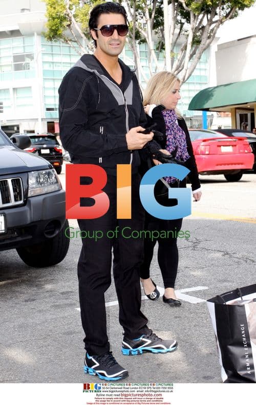 Gilles Marini at Armani Exchange store opening