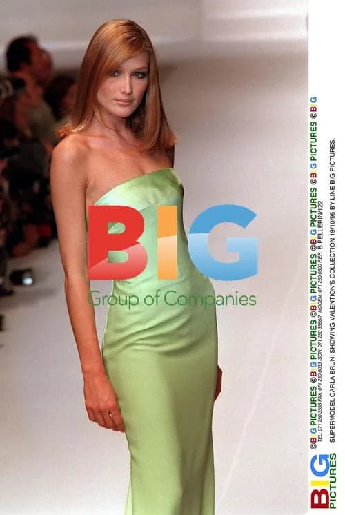 Carla Bruni Showing Valentino's Collection