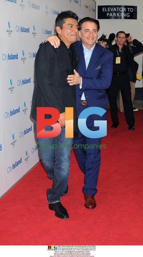George Lopez and Andy Garcia at "City Island" Premiere