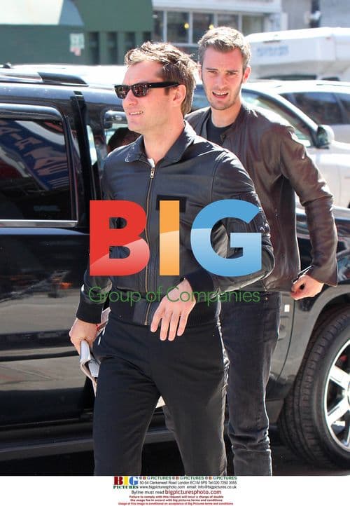 Jude Law Leaving Sports Bar in NYC