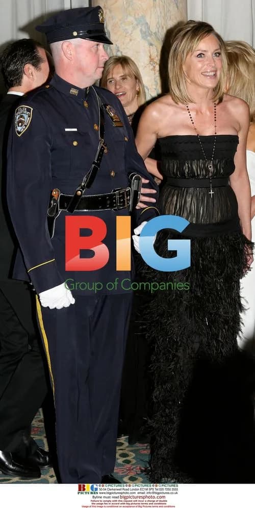 Sharon Stone and Michael Douglas at Police Gala