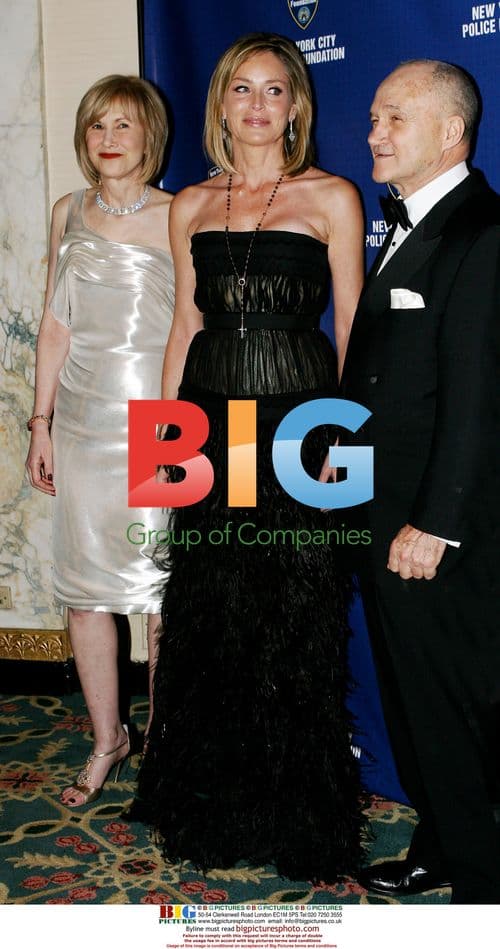 Sharon Stone and Michael Douglas at NYPD Gala