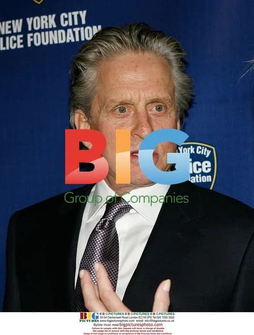 Sharon Stone and Michael Douglas at NYPD Gala