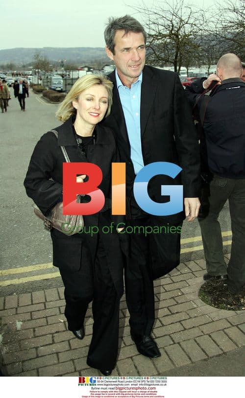 Alan Hansen at Cheltenham Festival Ladies Day