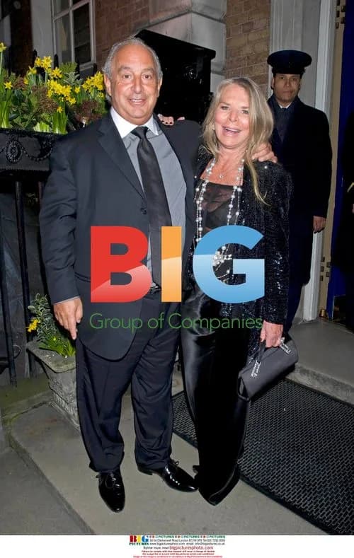 Sir Philip and Tina Green leave Annabel's club