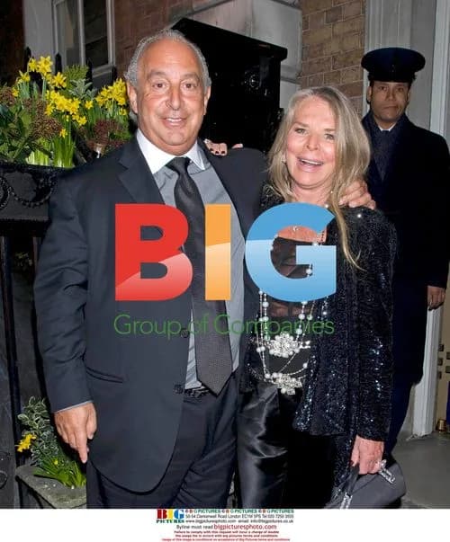 Sir Philip and Tina Green leave Annabel's club