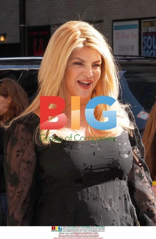 Kirstie Alley at 'The Late Show'