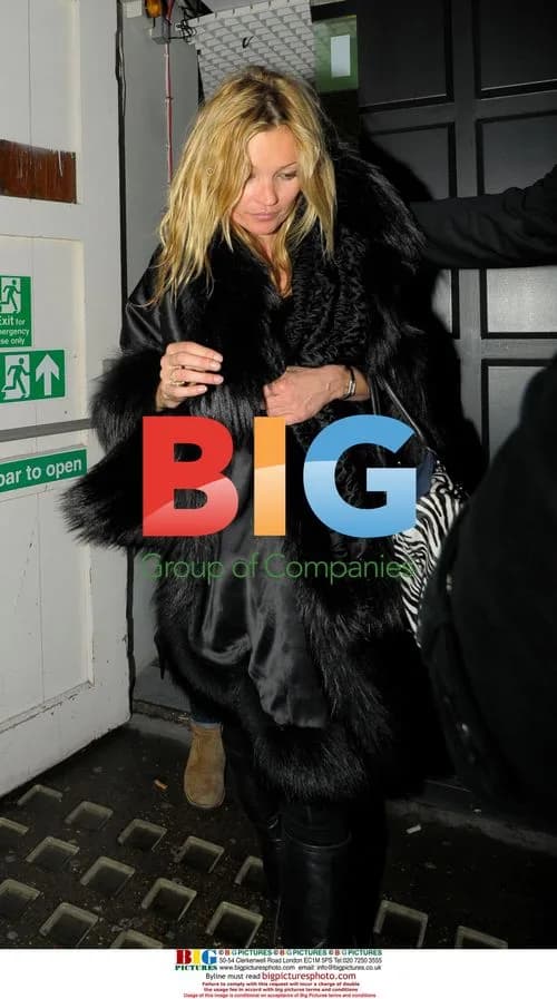 Kate Moss Leaving China White Nightclub