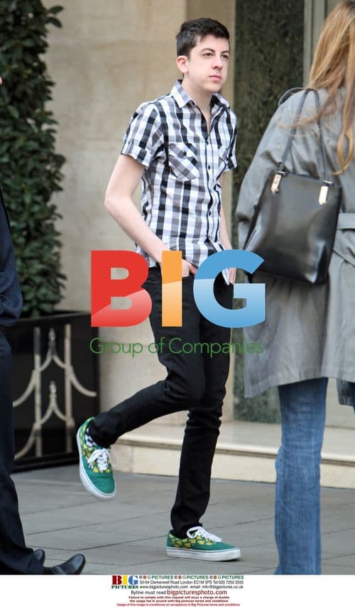 Christopher Mintz Arrives at Hotel