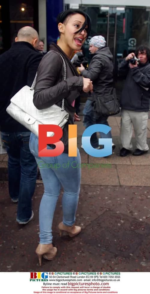 Sugababes' Amelle Berrabah at Global Radio Studios
