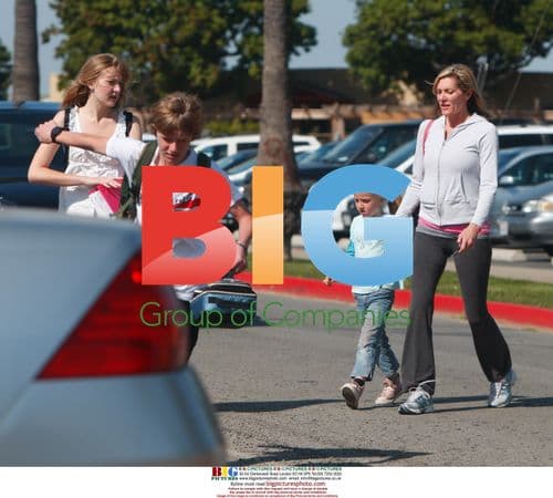 Karla James picks up kids from school