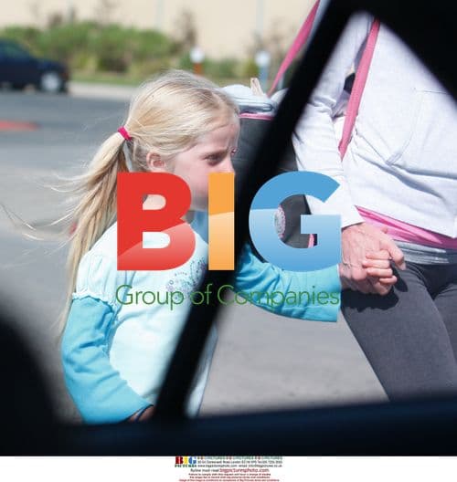 Karla James picks up kids from school