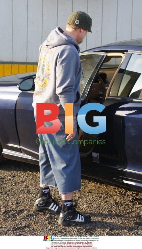 Jesse James Dropping Kids Off at School