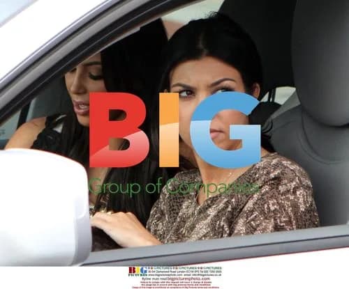 Kim and Kourtney Kardashian Leaving Miami Furniture Store