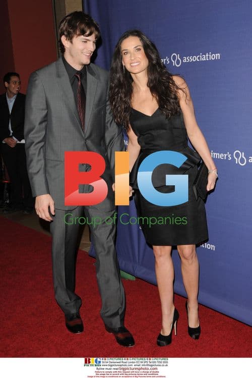 Ashton Kutcher and Demi Moore at 'A Night at Sardi's' Fundraiser