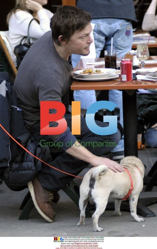 Helena Christensen's son and ex Norman Reedus have lunch