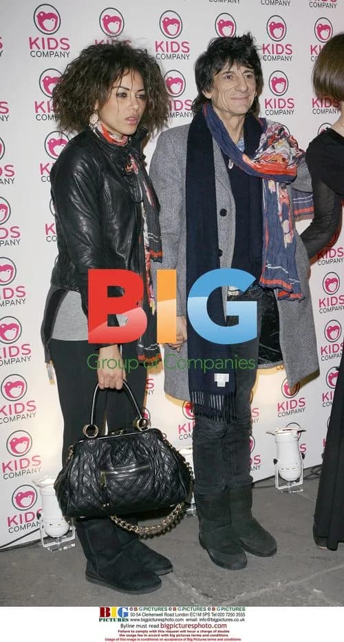Ronnie Wood and Girlfriend at Charity Event
