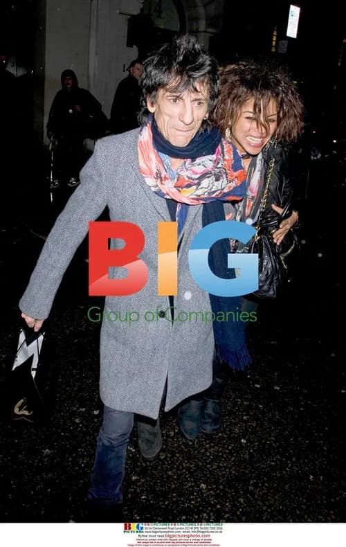 Ronnie Wood and Ana Araujo in Matching Uggs