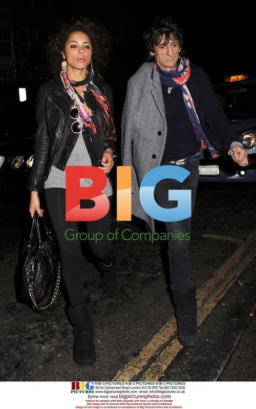Ronnie Wood and girlfriend Ana Araujo