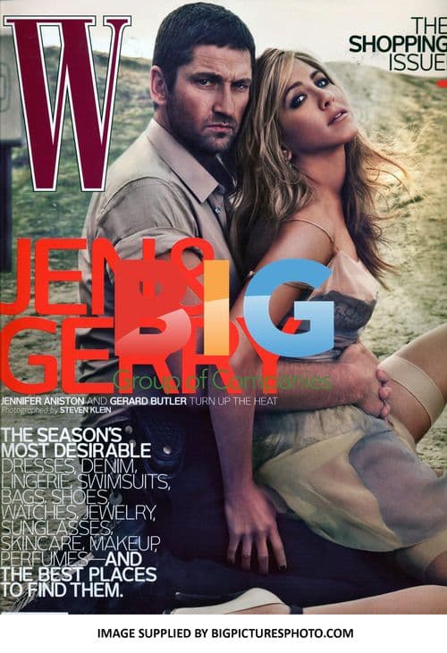 Jennifer Aniston and Gerard Butler W Magazine Cover