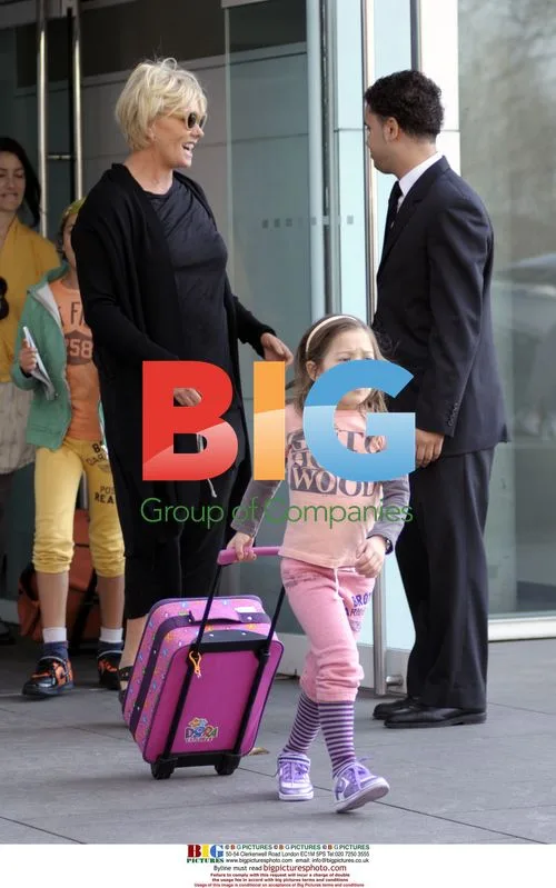 Hugh Jackman and Family Departing NYC