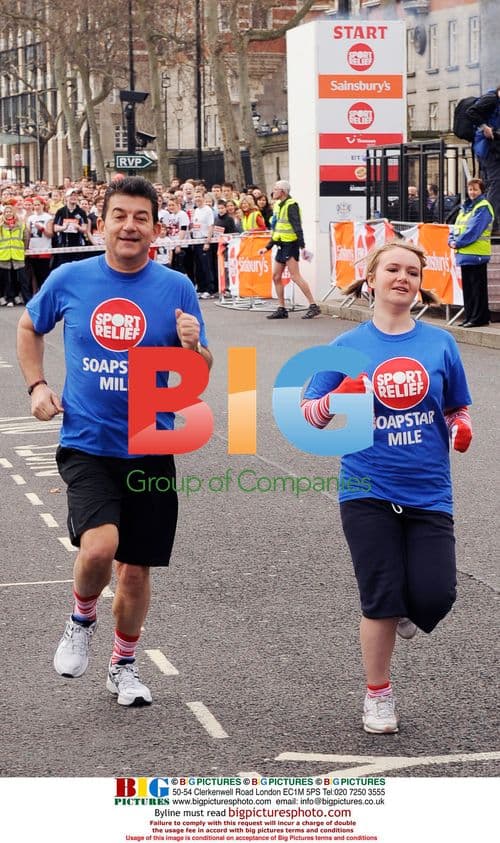 John Altman and Melissa Suffield at Sport Relief Mile