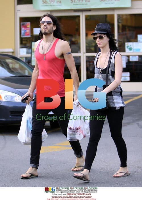 Russell Brand and Katy Perry on nature hike