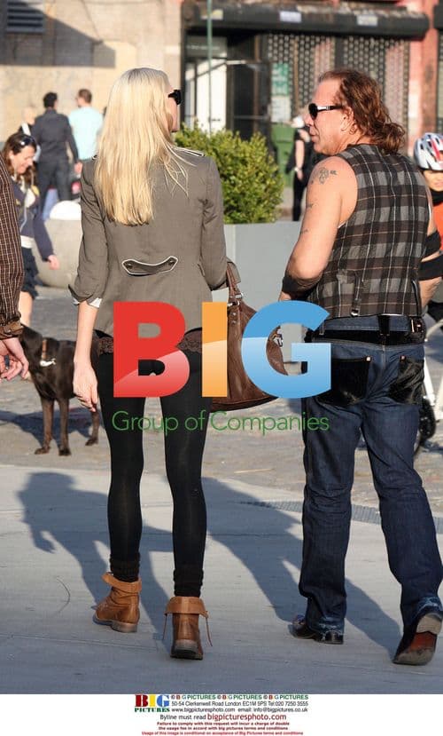 Mickey Rourke and Girlfriend in NYC
