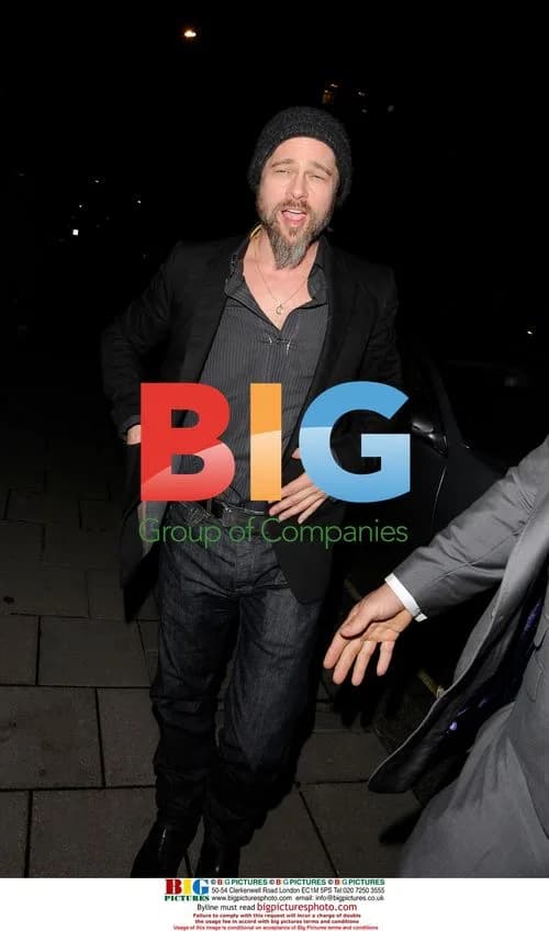 Brad Pitt Arriving in London