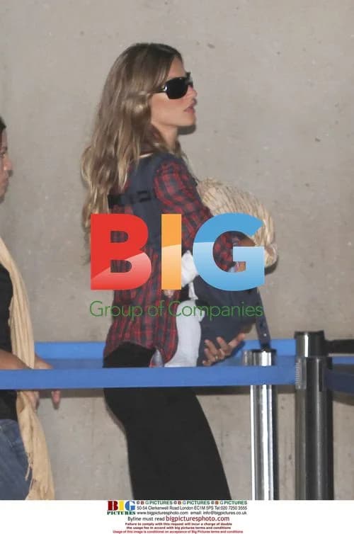 Gisele Bundchen with Baby Benjamin at LAX