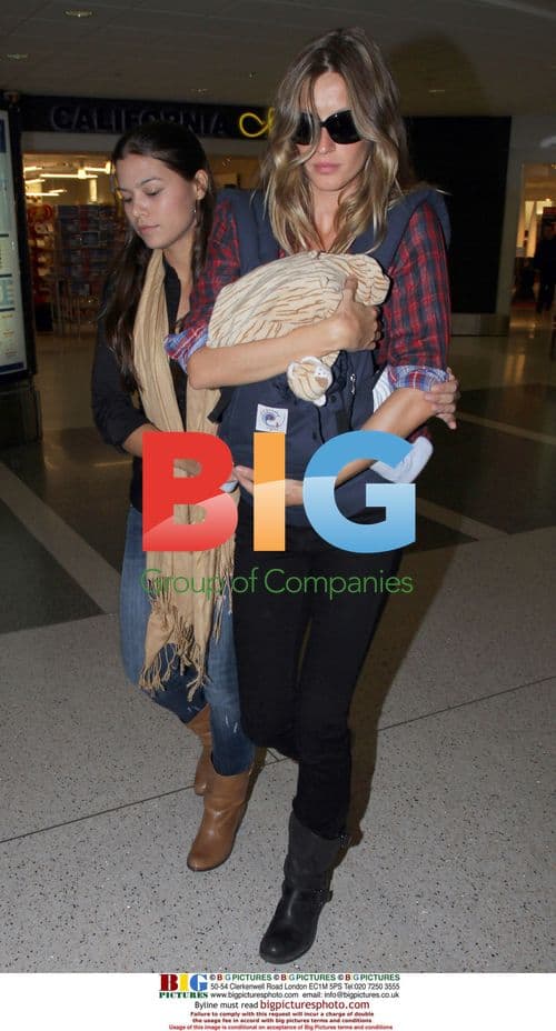 Gisele Bundchen with Baby Benjamin at LAX