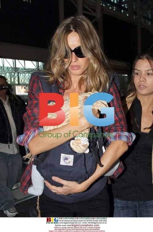 Gisele Bundchen with baby Benjamin at LAX