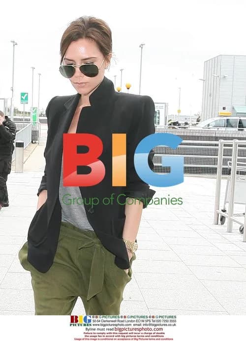 Victoria Beckham at Heathrow Airport