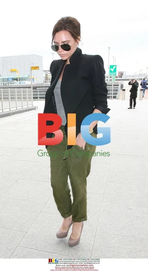 Victoria Beckham at Heathrow Airport