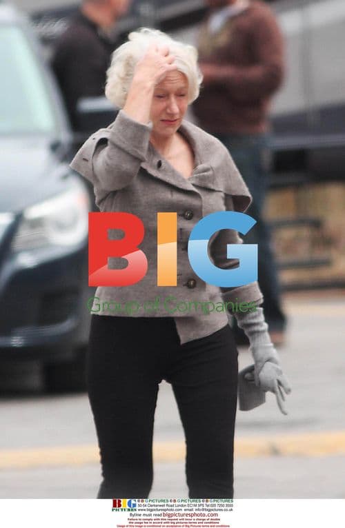 Helen Mirren on Break from Filming "Red"