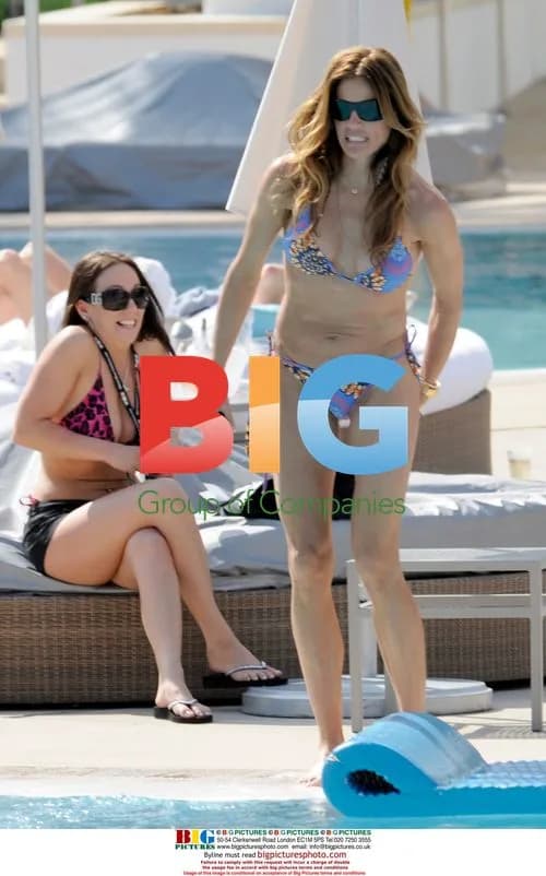 Kelly Bensimon and Daughters at Miami Beach Pool
