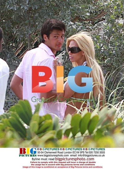 Shauna Sands and Boyfriend in Miami Beach