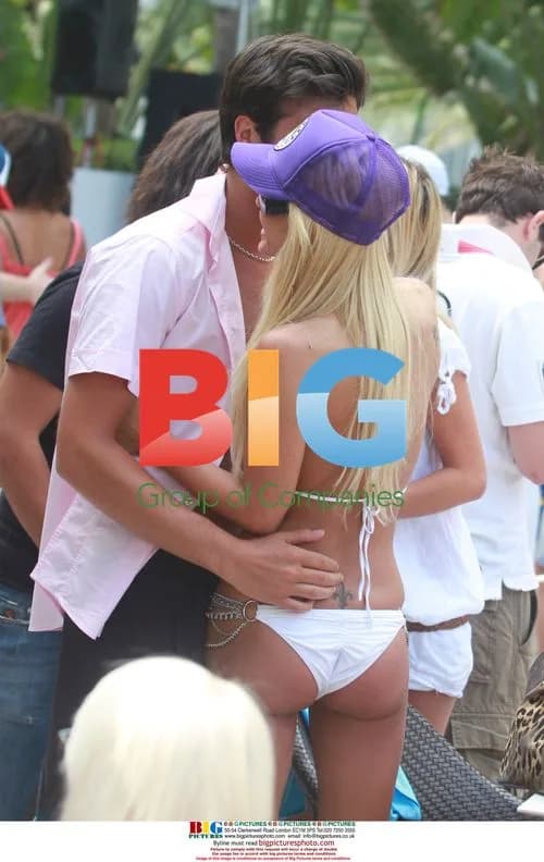 Shauna Sands and Boyfriend at Miami Beach