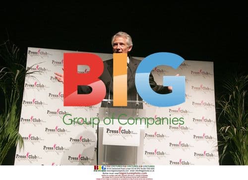 Former PM Dominique de Villepin at Press Club Paris