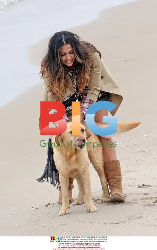 Camila Alves on Barcelona Beach