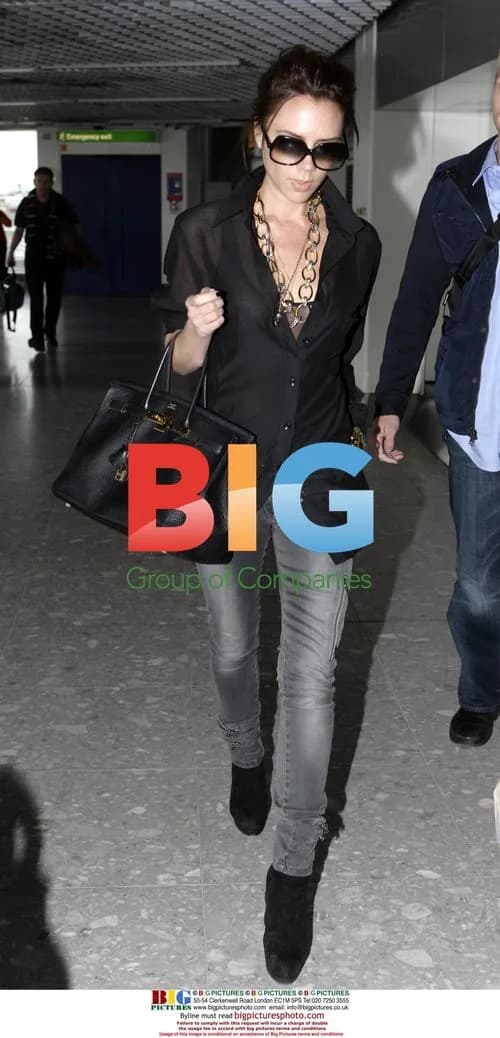 Victoria Beckham at Heathrow