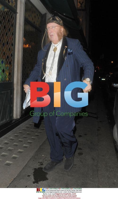 John McCririck at The Ivy, London