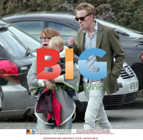 Billie Piper and Laurence Fox with dog