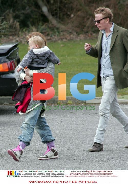 Billie Piper and Laurence Fox with Dog